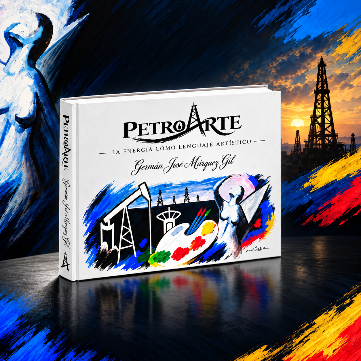 Portada del libro PetroArte de Germ&aacute;n Jos&eacute; M&aacute;rquez Gil